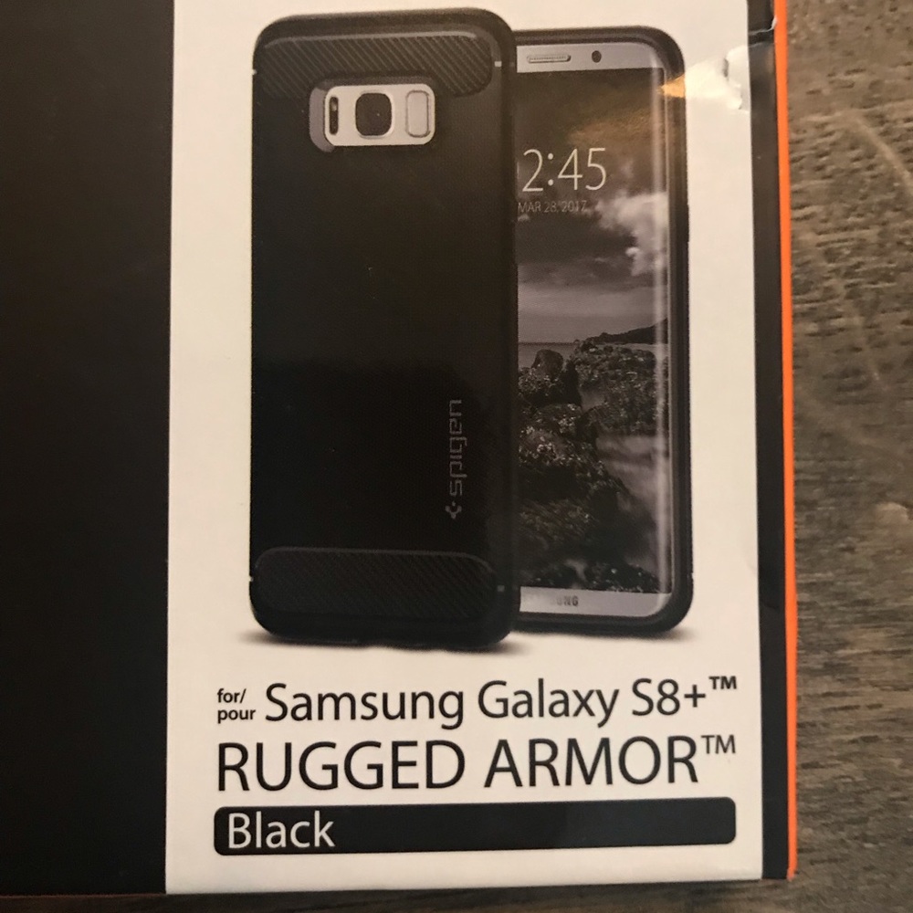 Spigen Rugged Armor Galaxy S8+ Case NIB - Picture 2 of 6